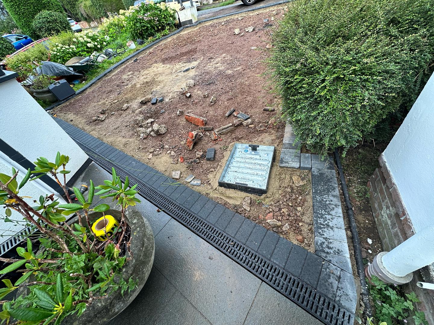 Before after driveway transformation